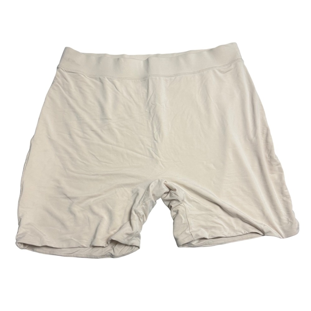 Nuuds Shapewear Shorts Womens XXXL Beige Seamless Tummy Control Plus‎ Size